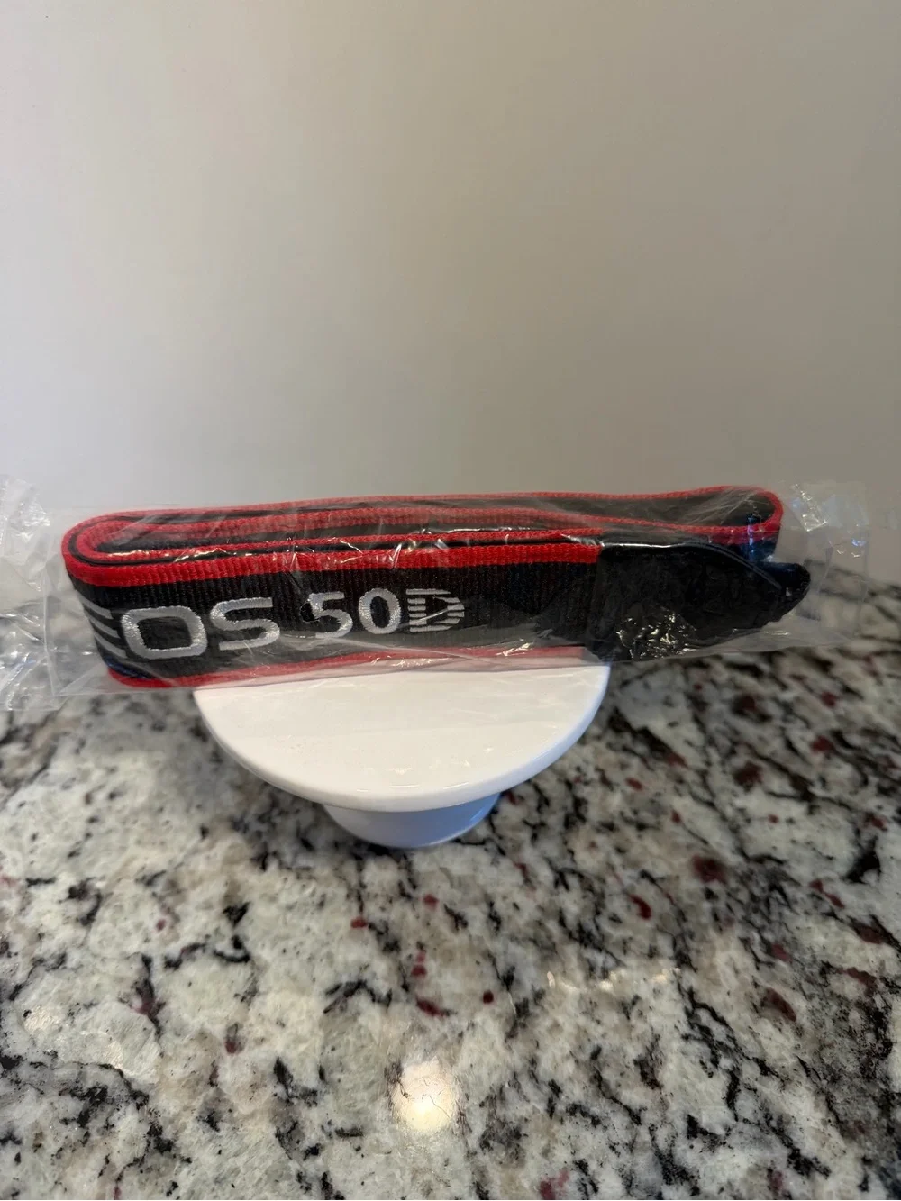 Canon NWOT Camera Neck Strap - Black with Red Trim and White Lettering
